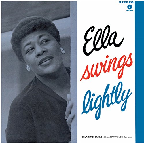 Album cover for Ella Fitzgerald’s “Ella Swings Lightly” vinyl record.