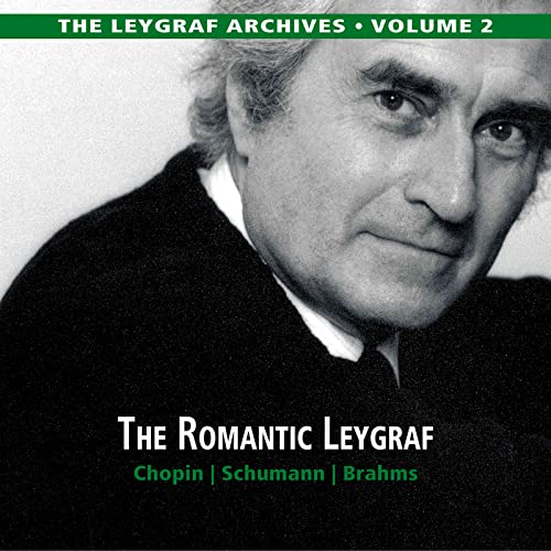 CD cover featuring a portrait of pianist Hans Leygraf, with text details.