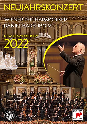 DVD cover: Daniel Barenboim conducting the Vienna Philharmonic, 2022 concert.