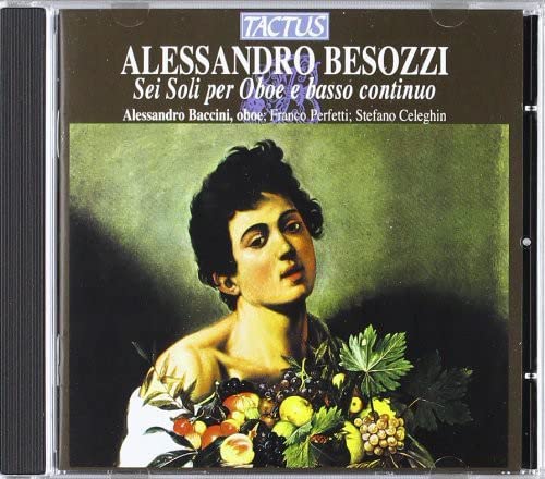 CD cover featuring a classical painting of a person with a fruit basket.
