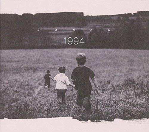 CD cover: Three children running in a grassy field, black and white.