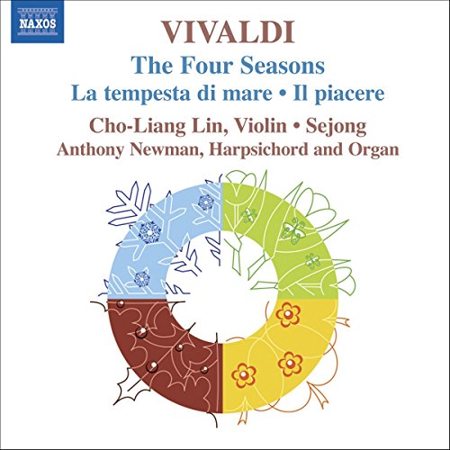 CD cover for Vivaldi’s “The Four Seasons” with seasonal imagery.