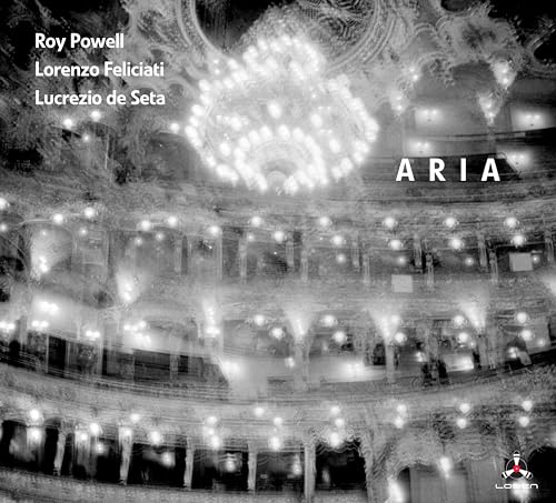 CD cover for Roy Powell’s “Aria” featuring a chandelier image.