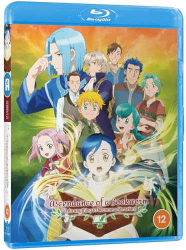 Blu-ray cover for "Ascendance of a Bookworm" featuring anime characters.