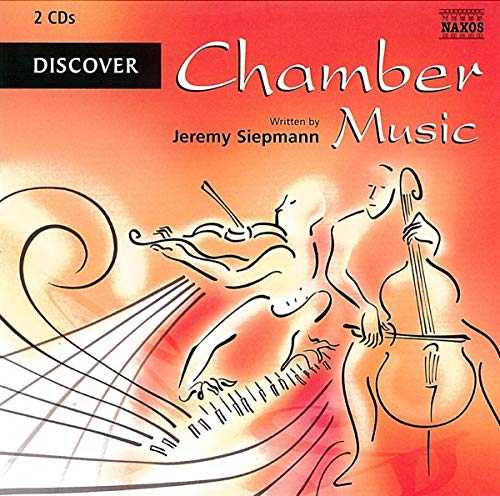 CD cover for “Discover Chamber Music” with musical instrument illustrations.