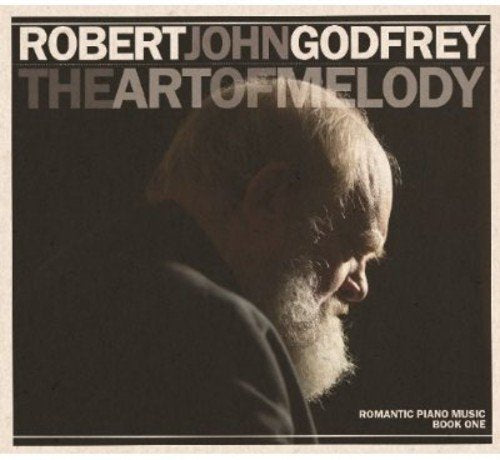 CD cover featuring portrait of Robert John Godfrey, a pianist.