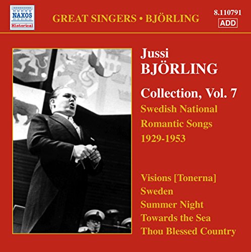 CD cover for Jussi Björling’s “Collection, Vol. 7” with a portrait.