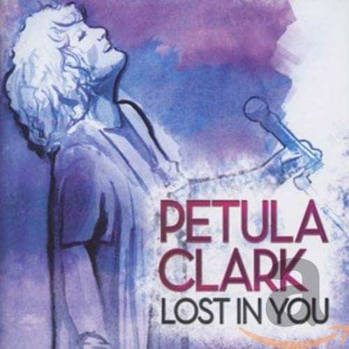 CD cover featuring a blue-toned artistic portrait of Petula Clark singing into a microphone.