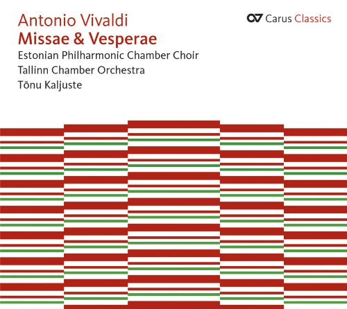 CD cover for Vivaldi’s Missae & Vesperae, abstract striped design.