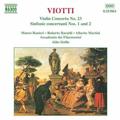 CD cover for Viotti's Violin Concerto No. 23 with classical artwork.