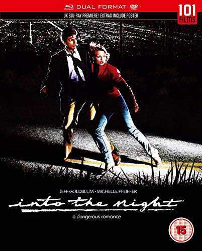 Into The Night" Blu-ray cover featuring a couple running on a dark road.