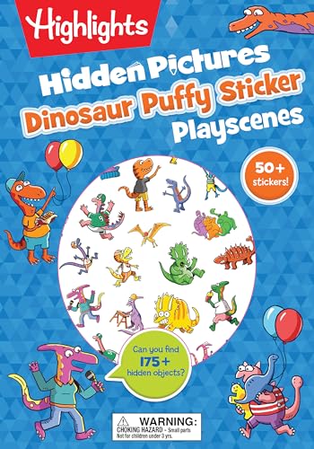 Dinosaur Puffy Sticker Playscenes