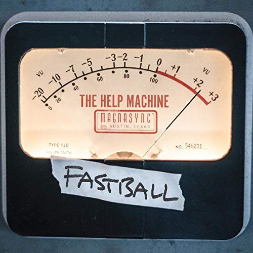 Album cover: a gold VU meter with red needles and "The Help Machine" text.