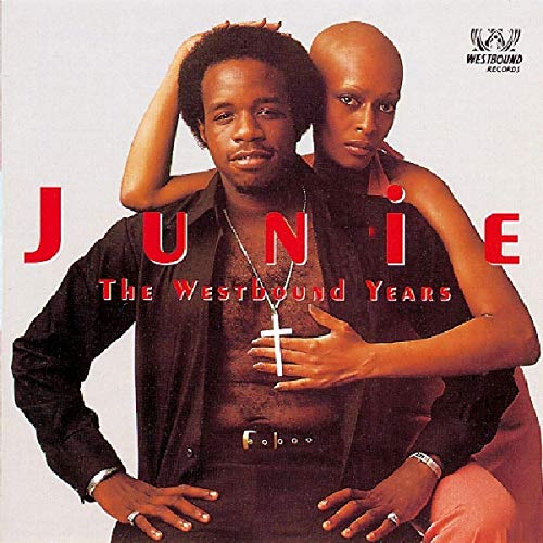 CD cover for Junie’s “Westbound Years” featuring a couple embracing.