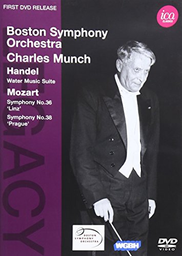 DVD cover featuring conductor Charles Munch and text listing Mozart and Handel works.