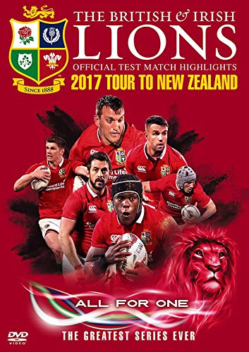 DVD cover for 2017 British & Irish Lions rugby tour to New Zealand.