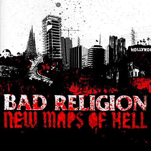 Album cover for Bad Religion’s “New Maps Of Hell” with city skyline.