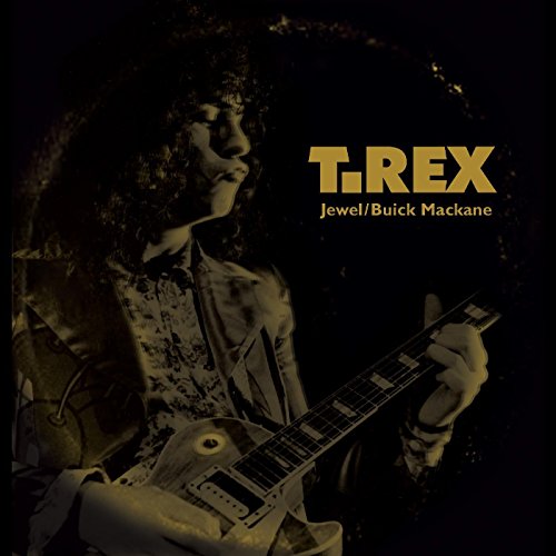 T.Rex album cover featuring Marc Bolan with a guitar, sepia tone.