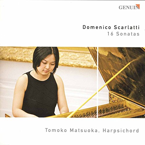 CD cover featuring pianist Tomoko Matsuoka and a harpsichord.