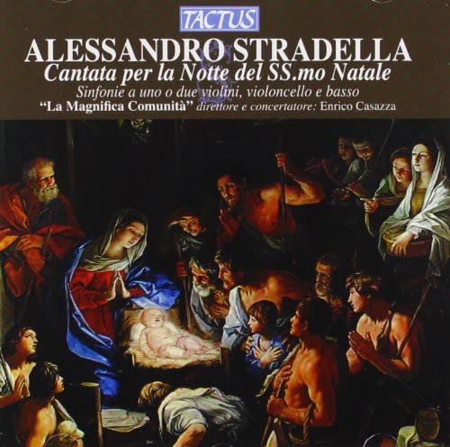 CD cover depicting the Nativity scene with Mary, Jesus, and onlookers.