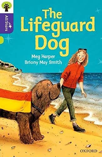 Book cover: a brown dog and girl on a sandy beach.