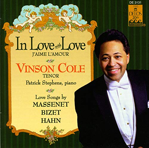 CD cover featuring Vinson Cole, a tenor, with ornate floral design.