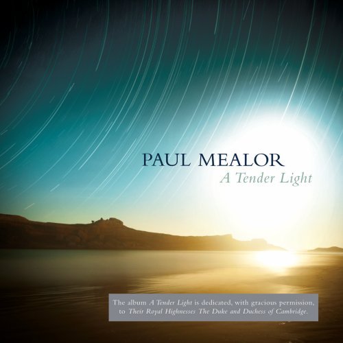 CD cover: night landscape with star trails and text “A Tender Light”.
