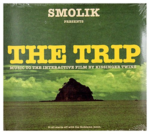 CD cover for "The Trip" with green landscape and bold yellow text.