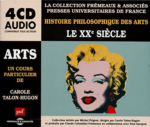 CD case featuring Andy Warhol’s portrait of Marilyn Monroe, text in French.