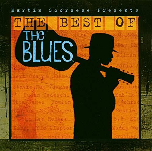 CD cover for “The Best of the Blues” featuring a silhouetted musician.