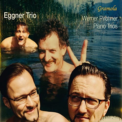CD cover featuring four men smiling in water, with text details.