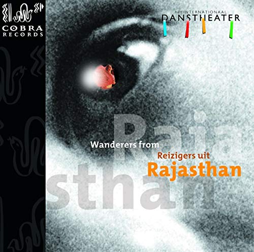 CD cover for “Wanderers From Rajasthan” featuring a shadowed face and red object.