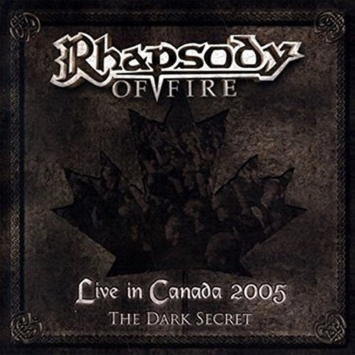 Rhapsody Of Fire album cover featuring a dark maple leaf and band logo.