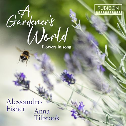 CD cover with lavender, a bee, and text: "A Gardener's World".