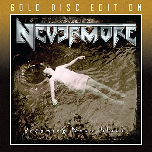 CD cover: woman floating in dark water, "Nevermore" band logo.