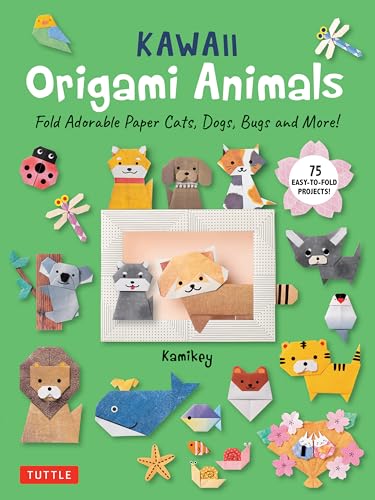 Kawaii Origami Animals : Fold Adorable Paper Cats, Dogs, Bugs and More! (75 Easy-to-Fold Projects!)