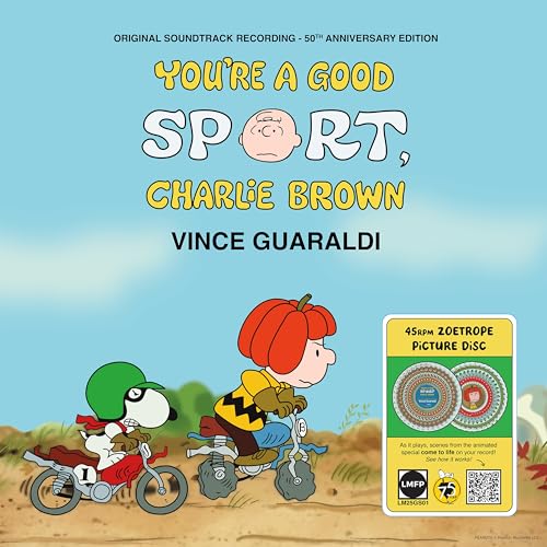 Vince Guaraldi's "You're A Good Sport, Charlie Brown" vinyl record cover.