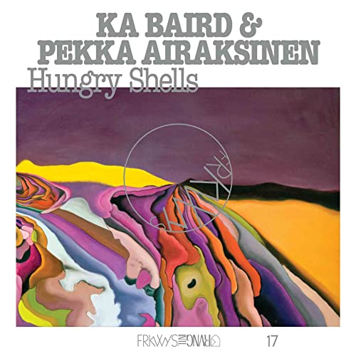 Vinyl album cover: abstract painting of colorful, layered forms.