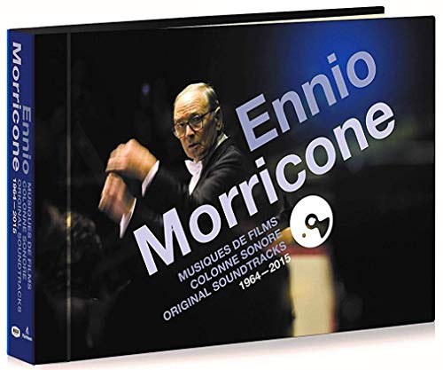 Ennio Morricone CD case featuring a portrait of the composer.