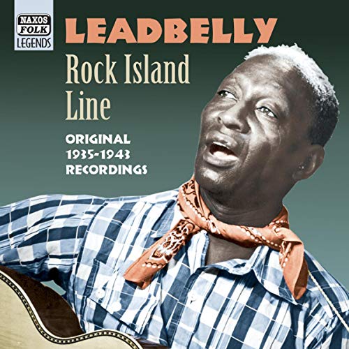 CD cover featuring a portrait of Leadbelly with his guitar.