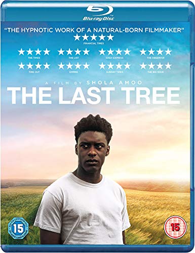 Blu-ray cover for "The Last Tree" featuring a young Black man in a field.