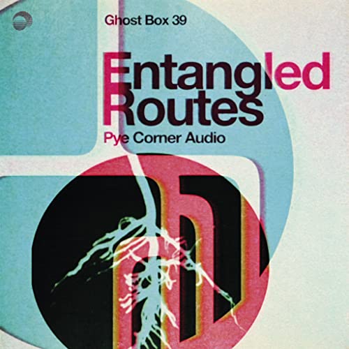 CD cover for āEntangled Routesā with abstract geometric and floral design.