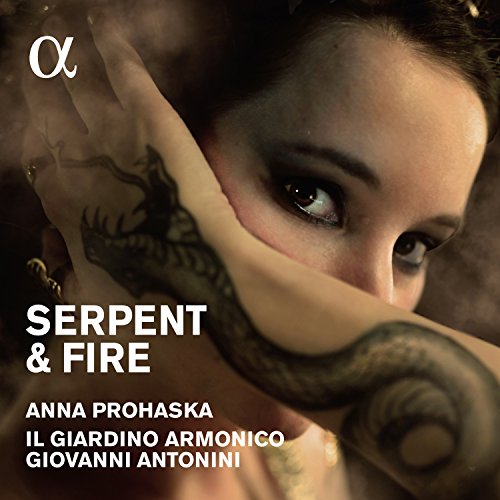 CD cover: Anna Prohaska, close-up with dragon tattoo and bold text.