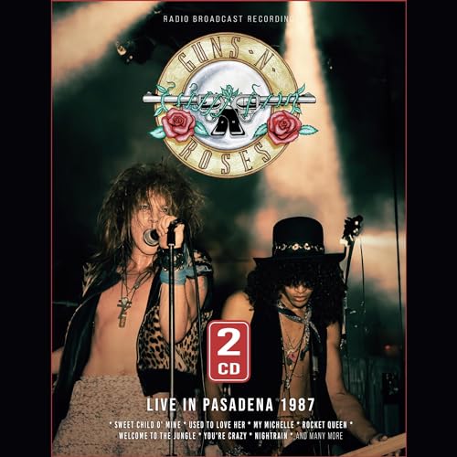 Guns N' Roses live album cover featuring Axl Rose and Slash in concert.