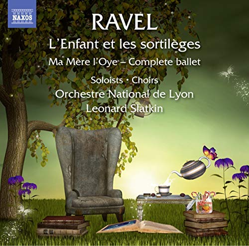 CD cover for Ravel’s “L’Enfant et les sortilèges” with fairytale imagery.