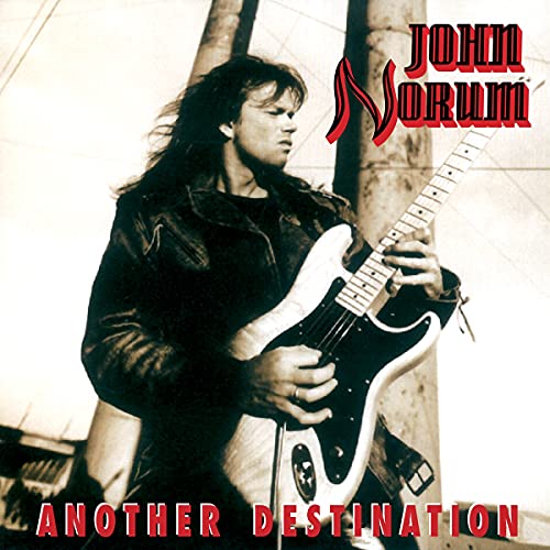 John Norum album cover featuring a guitarist with a white guitar.