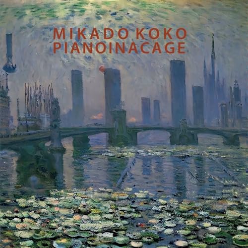 CD cover: Impressionistic cityscape with a bridge and water lilies.