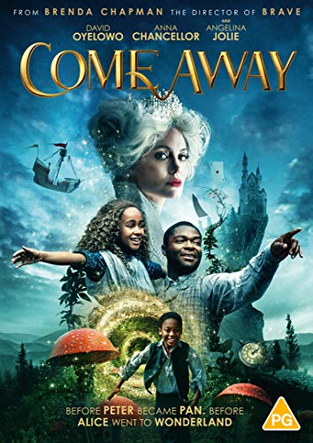 DVD cover for "Come Away" featuring characters from a fantasy adventure.