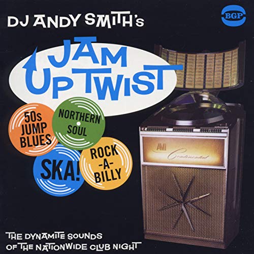 CD cover featuring a vintage jukebox with colorful text and genre labels.