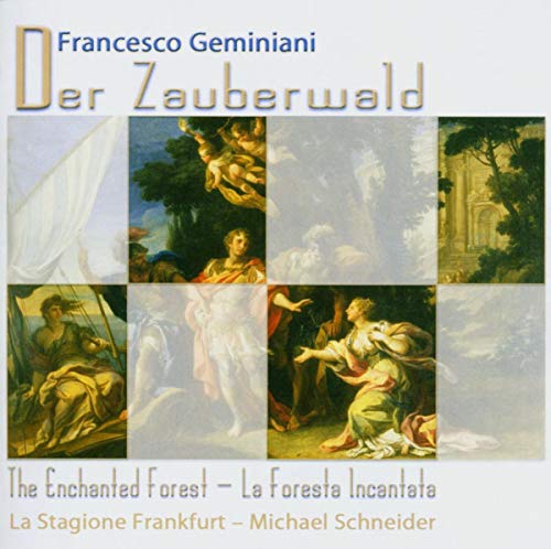 CD cover featuring classical paintings of figures in landscapes.